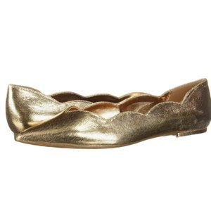 NIB! Katy Perry Women's Gold The Hava Ballet Flat Size 8 NEW!